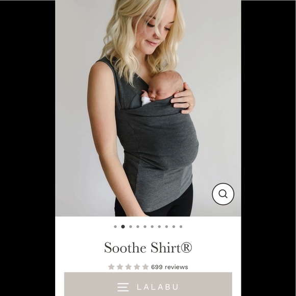 Traded* dylcas02 NWOT LALABU Gray Soothe Shirt - Picture 8 of 8